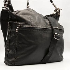 Authentic MACKINTOSH PHILOSOPHY 2 Way Shoulder Bag, Leather Black